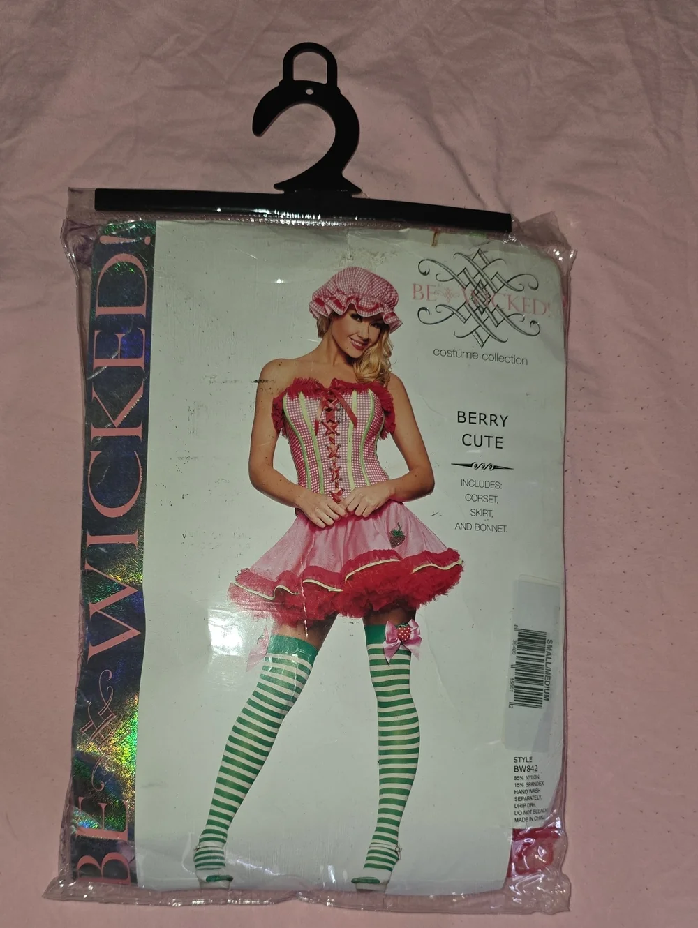Be Wicked Berry Cute Girls' Costume in Pink & Green